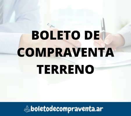 Boleto De Compraventa De Terreno